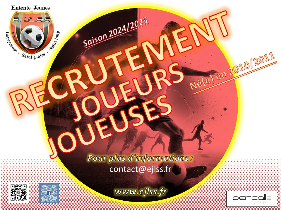 Recrutement U15 saison 2024-2025