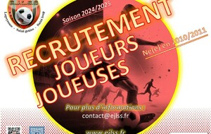 Recrutement U15 saison 2024-2025