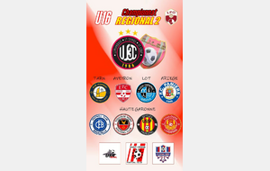 Poule et Calendrier U16 Regional 2