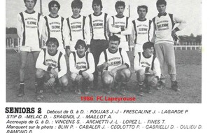1986  Séniors 2  Fc Lapeyrouse