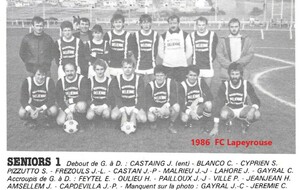 1986  Séniors 1  Fc Lapeyrouse