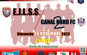 Séniors EJLSS/CANAL NORD- Championnat D5 - J4 -District Haute Garonne