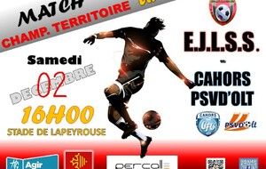 U14-1 EJLSS/G.CAHORS PVDO - Championnat Territoire Poule 1 - J5 - District Haute-Garonne