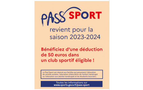 Pass'Sport 2023-2024