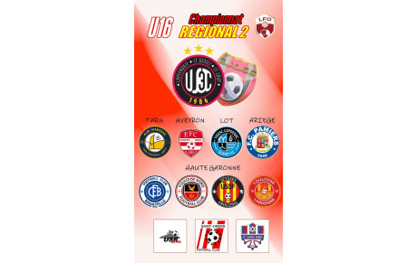 Poule et Calendrier U16 Regional 2