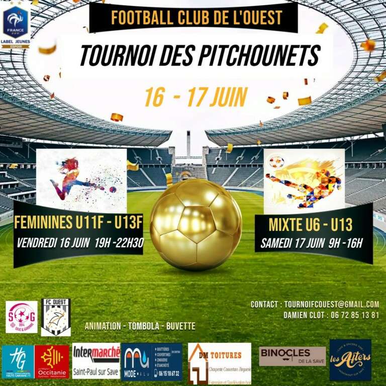 Tournoi FC Ouest U9 & U13